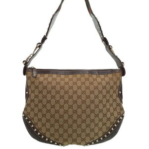GUCCI Sherry Line Studded Shoulder Bag
